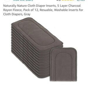 Bamboo cloth diaper insert